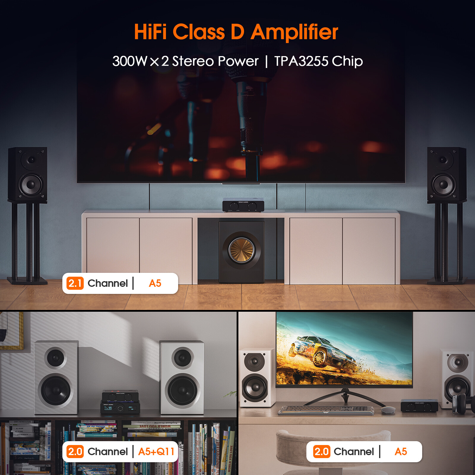 Nobsound A5 TPA3255 Stereo Amp - đánh giá và giá Home Cinema Receiver