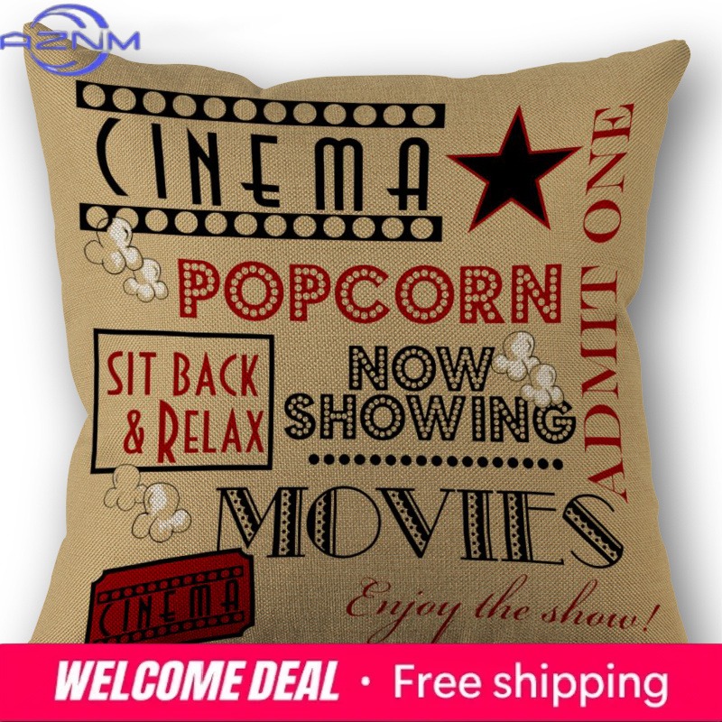 Cinema Ticket Printed Pillow C - đánh giá và giá Home Cinema Tickets