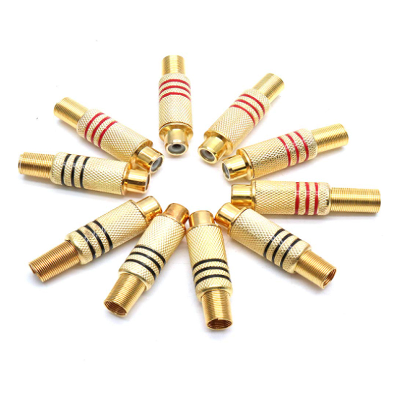 4PCS RCA Plug Gold Plated Sold - đánh giá và giá Home Cinema Hall