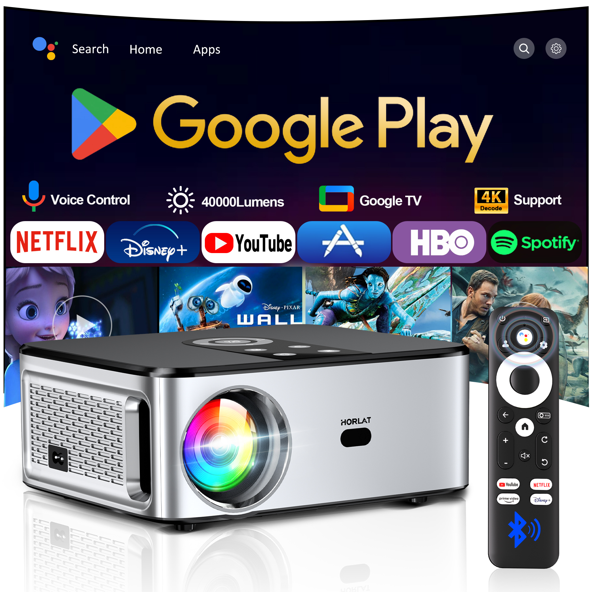 HORLAT Official Google TV Proj - đánh giá và giá Home Cinema Focal