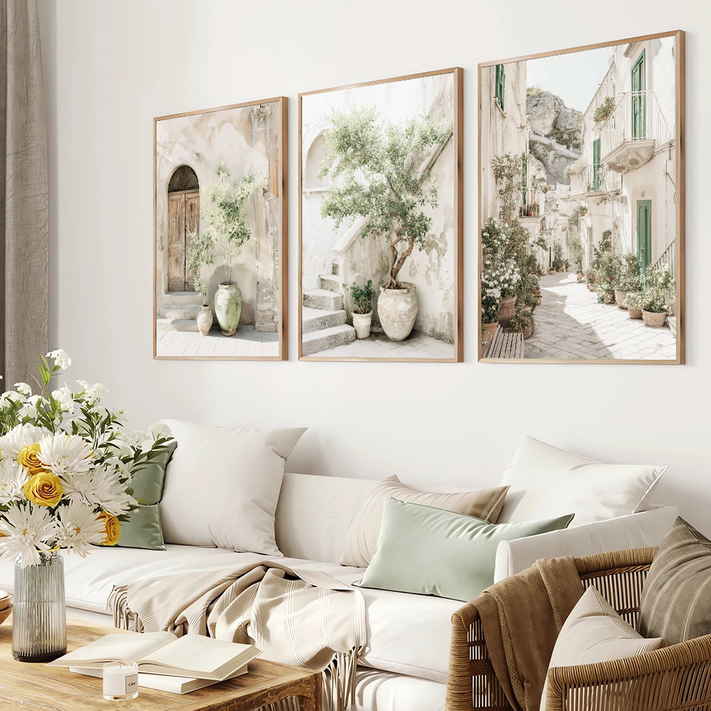 3pcs Set Unframed Italy Medite - đánh giá và giá Home Cinema Wall