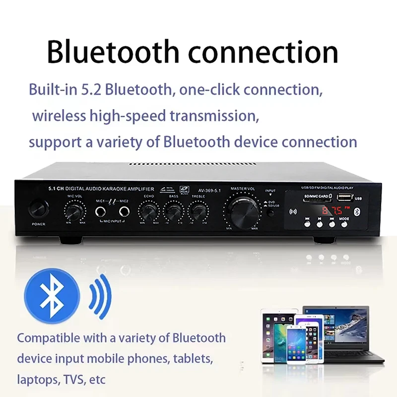 AV-369BT Bluetooth 5.1 Sound S - đánh giá và giá Home Cinema Receiver
